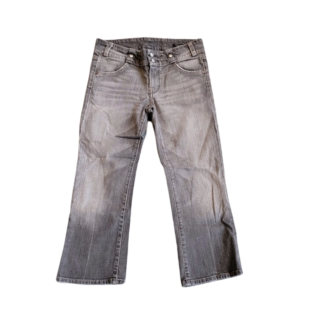 Citizens of Humanity Avedon Distressed Gray Low Rise Crop Jeans Size 29
